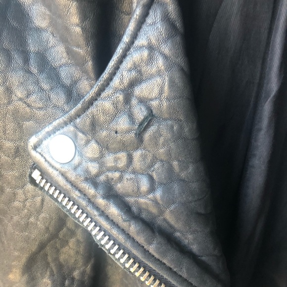 Acne Black Leather Jacket - Picture 6 of 8